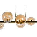 Ceiling lamp Rade amber, L140x35xH50cm, G9x8  LED 5W