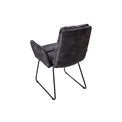 Armchair Tando anthracite, H89x60x64.5cm, seat h52cm