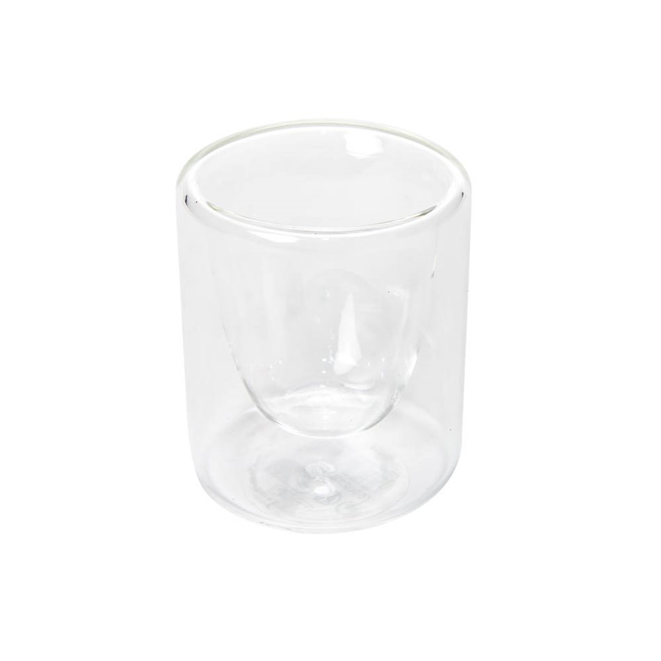 Double wall cup, glass, 80 ml, D5.5cm