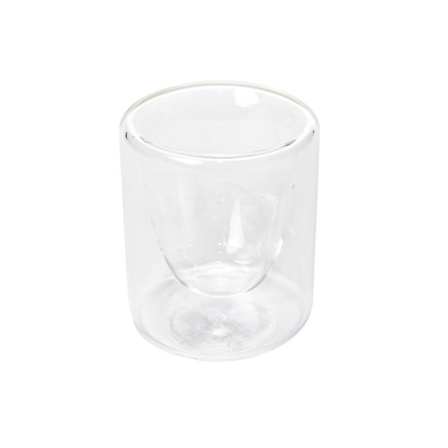 Double wall cup, glass, 80 ml, D5.5cm