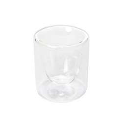 Double wall cup, glass, 80 ml, D5.5cm