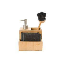 Bamboo dispenser 0.25l, sponge, brush