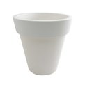 Plastic round flower pot OTTO, white, 45x45x45cm