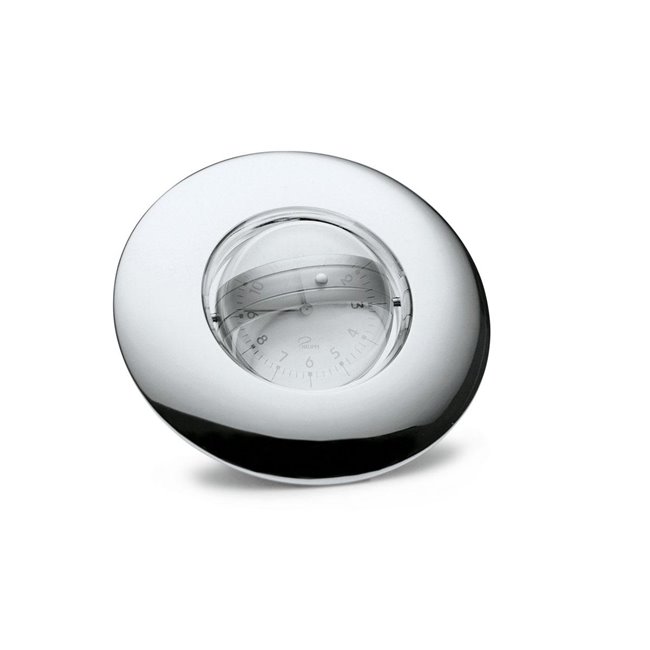 Table clock Scroll, silver, d11cm