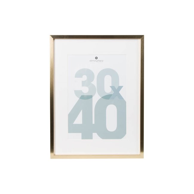 Photo frame Manu, golden, 30x40cm