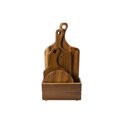 Acacia wood cutting board set