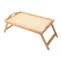 Bed tray Lazy Susan, bamboo, 50x30x6cm