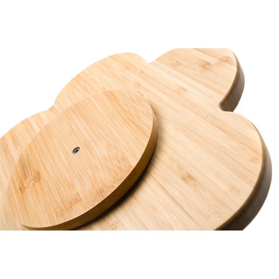 Bamboo serving plate Flower, 33x30x1.7cm