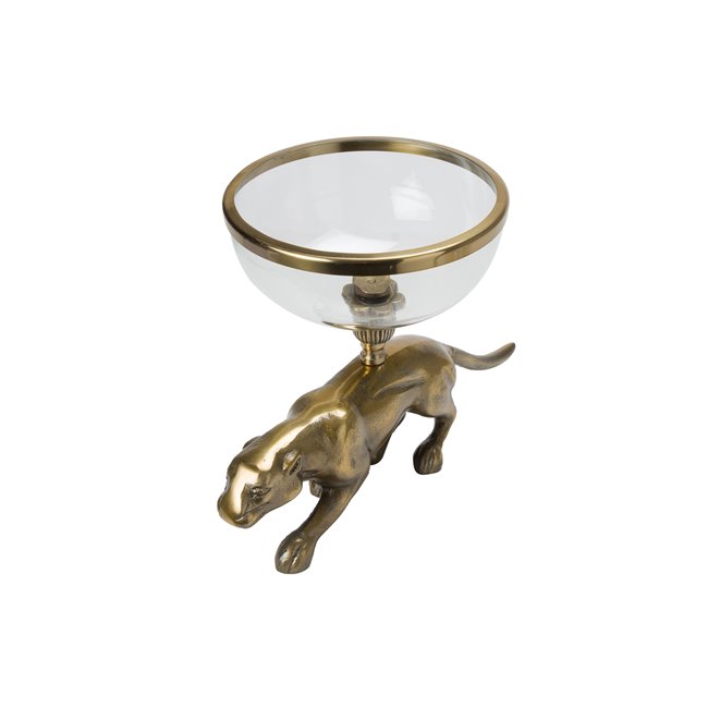 Decorative dish Leopard, 38x20x25cm