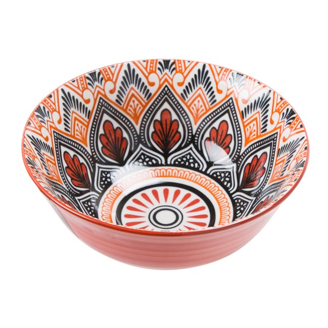Bowl Mandala, orange, H7.1cm, D15cm