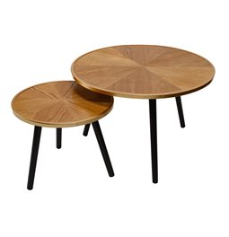 Trundle table set Felix X2, H40xD60cm, H33xx40cm