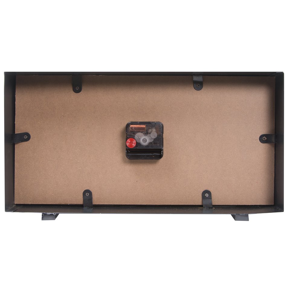 Iron table clock Mirano, H21x40x8cm