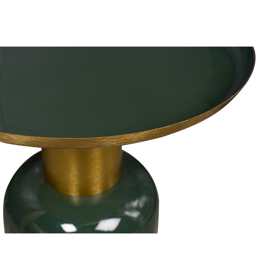 Стол Lilla, латунь, роспись эмалью, D41x41см