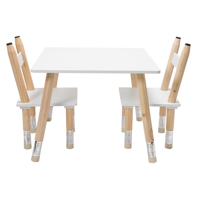 Stalas ir 2 kėdės, 55x42x34cm