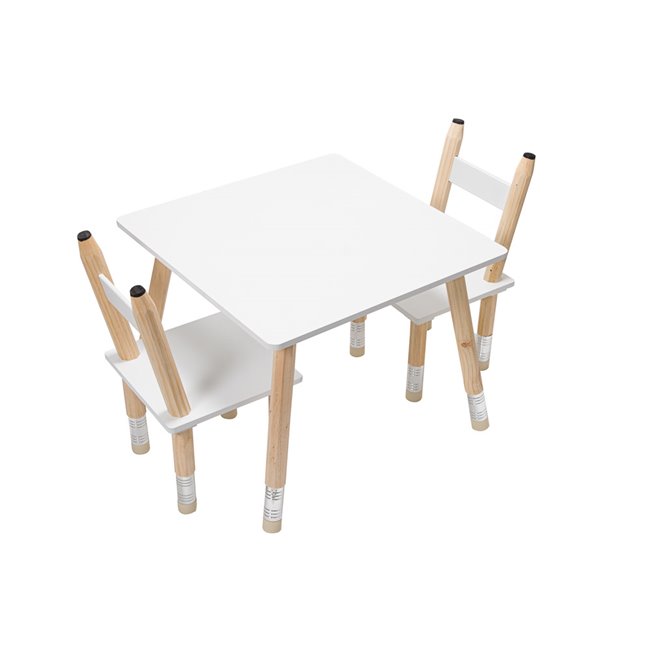 Stalas ir 2 kėdės, 55x42x34cm