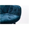 Chair Saronno, teal, 58x63x81cm, seat height 46cm
