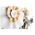 Wall decor Beautiful flower, 110x8x50cm