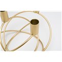 Candle holder Toritto, golden, 26x20x15cm