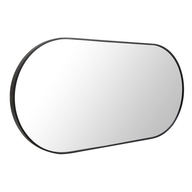 Mirror Isso, black, 50x100cm