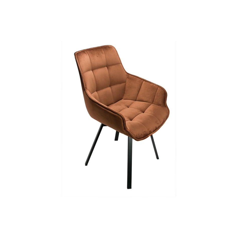 Kėdė SALLY, rudos sp., 57x61x87cm