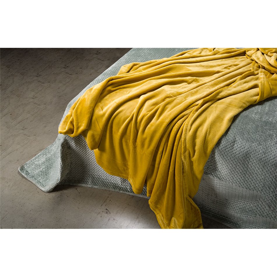 Throw Uni Ocre, 180x230cm
