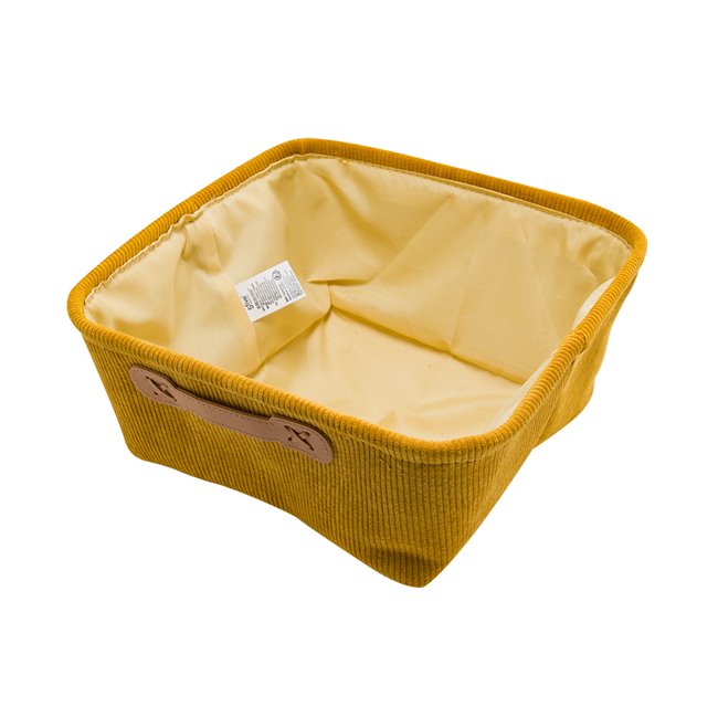 Basket, yellow colour, 31x15cm