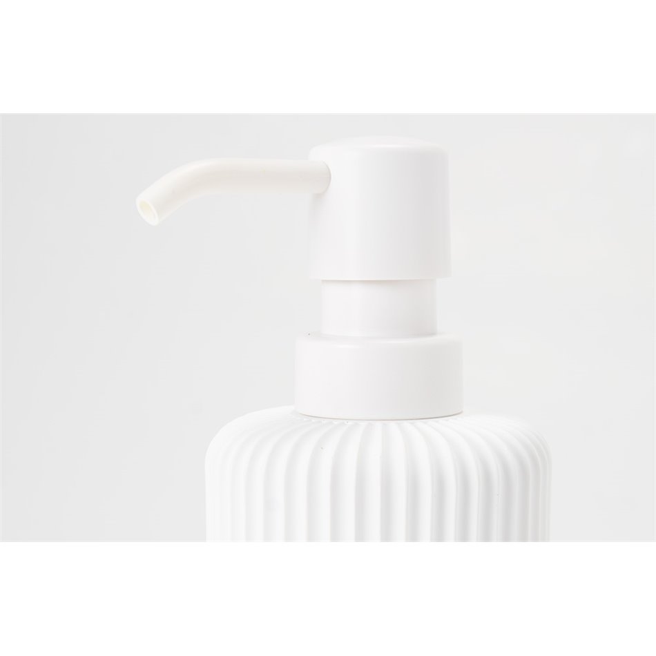 Soap dispenser Modern, white, H18.5cm D7cm