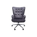 Kėdė DARLINGTON 4, aksomas, pilkos sp., H106x70x64, sėdynės aukštis 48-54c