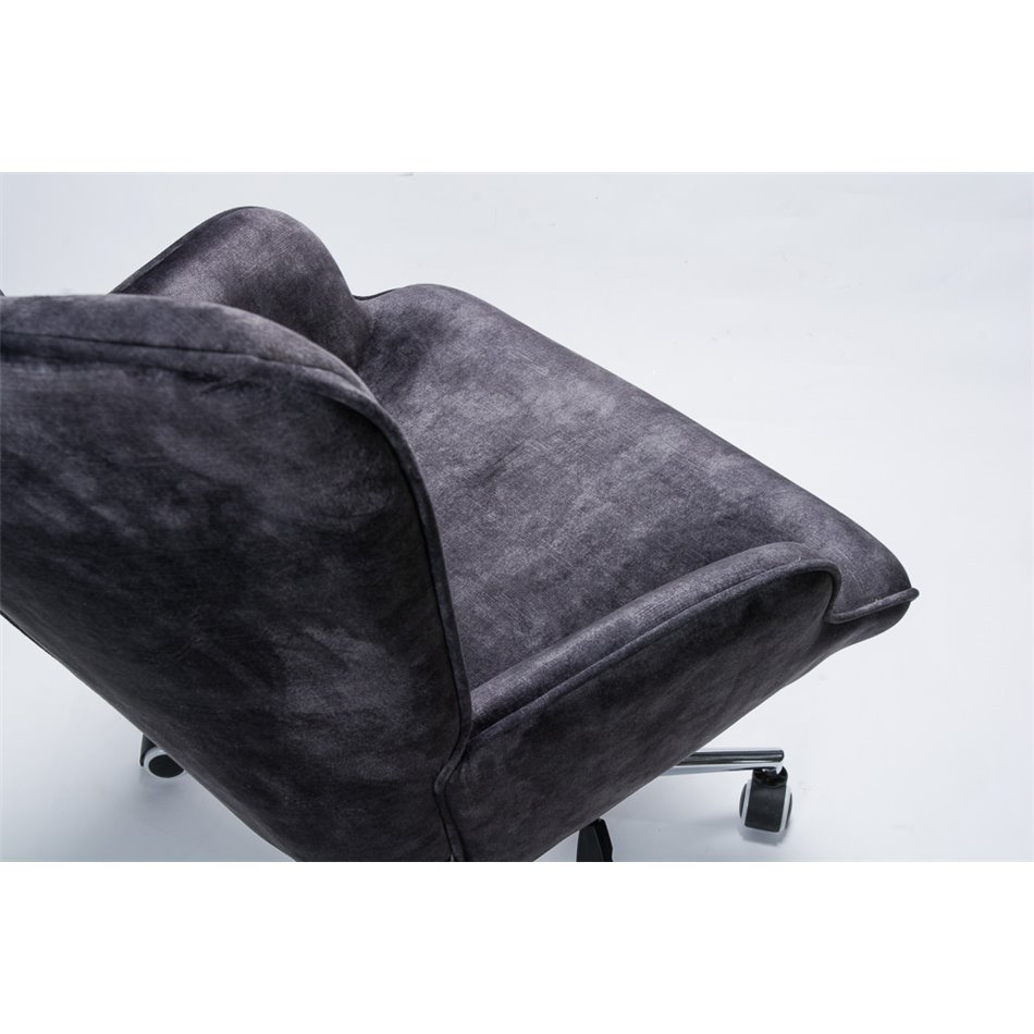 Кресло Darlington 4,d.серый,бархатный, H106x70x64, высота сиденья  48-54c