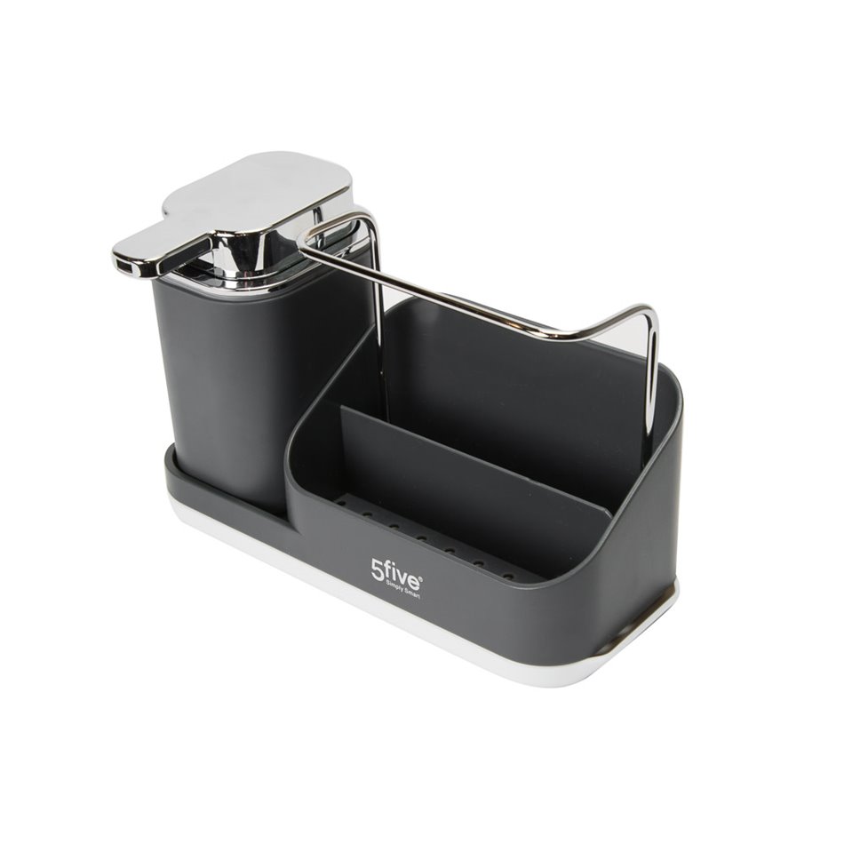 Kitchen utensils organizer, grey, 0.3l, H14x21x9cm