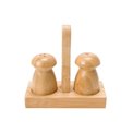Bamboo spice jar set