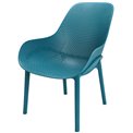 Armchair MALIBU, blue, 82x77.5x59cm, seat.h-38cm