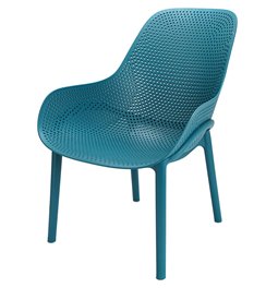 Armchair MALIBU, blue, 82x77.5x59cm, seat.h-38cm
