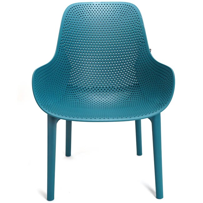 Armchair MALIBU, blue, 82x77.5x59cm, seat.h-38cm