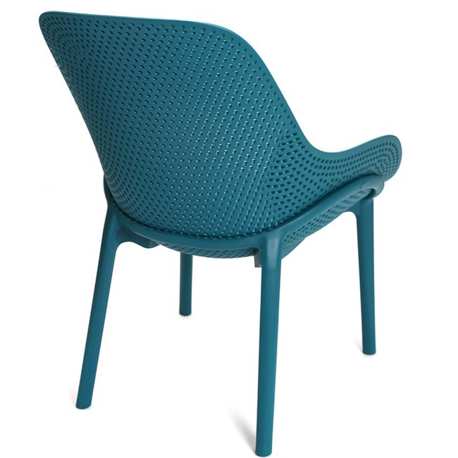 Armchair MALIBU, blue, 82x77.5x59cm, seat.h-38cm