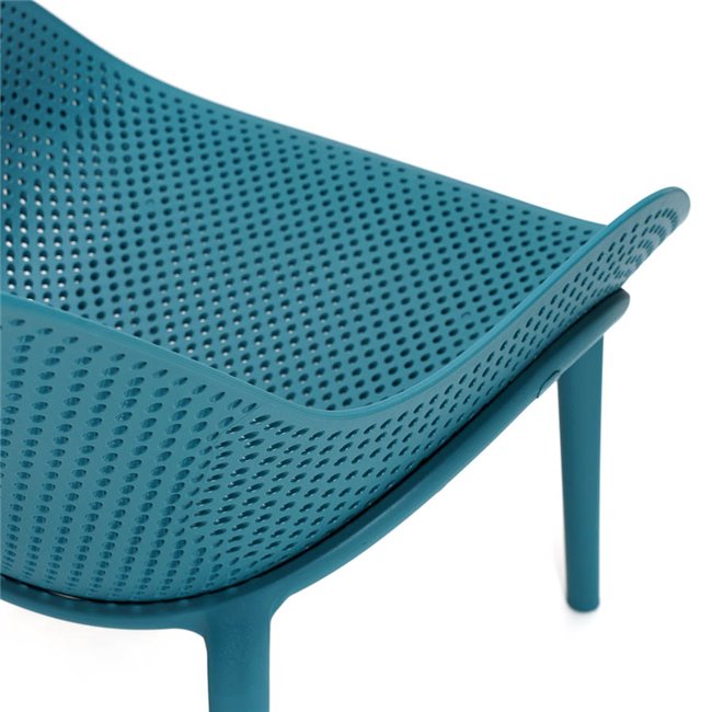 Armchair MALIBU, blue, 82x77.5x59cm, seat.h-38cm