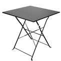 Dining table Palerme, foldable, black, 71x70x70cm