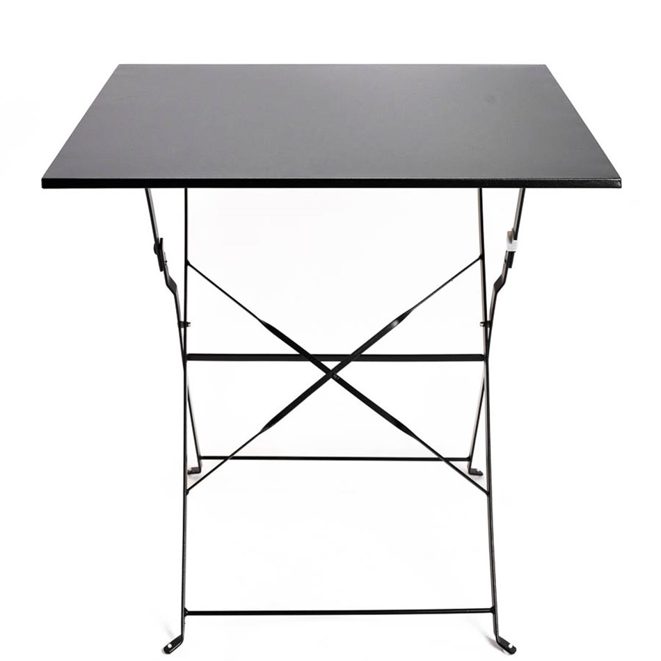 Dining table Palerme, foldable, black, 71x70x70cm