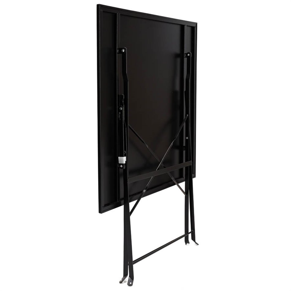 Dining table Palerme, foldable, black, 71x70x70cm