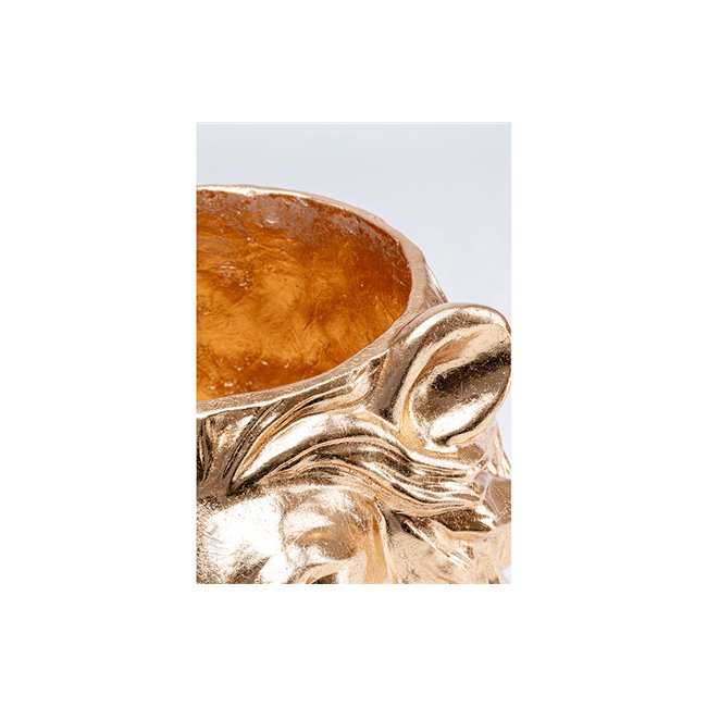 Decorative planter Lion, golden, 44x40x38cm