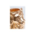Decorative planter Lion, golden, 44x40x38cm