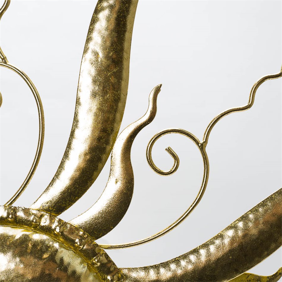 Wall decor Kila Sun, golden, D77x3cm