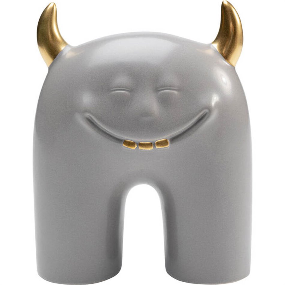 Deco object  Funny Teeth, grey, H15x12.5x6cm