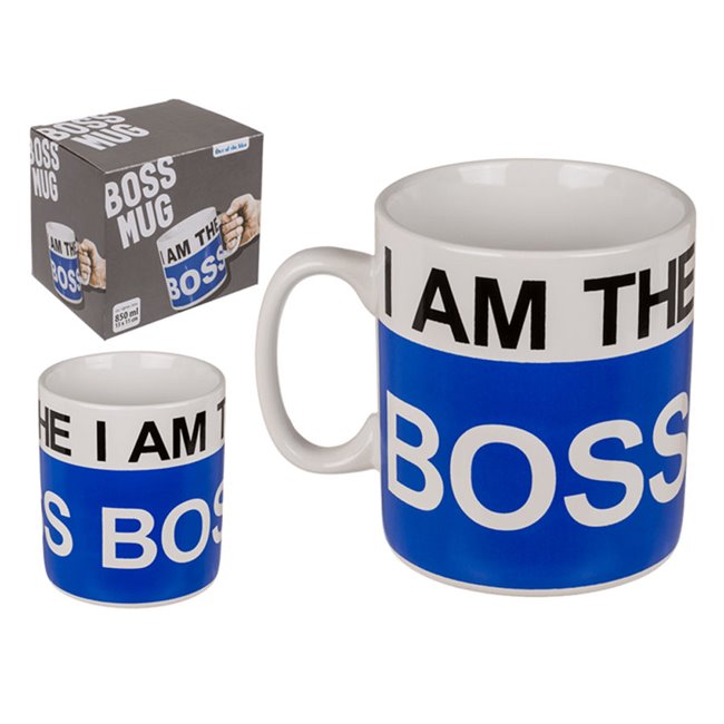 Mug I am the Boss, 13x11cm, 1000ml