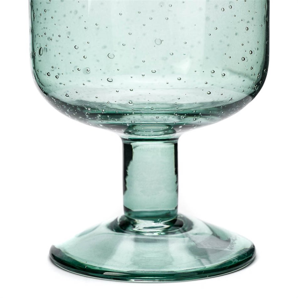 Wine glass Naia, green, H13.8cm D8cm 
