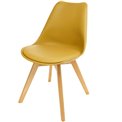 Chair Baya, yellow, H82x52.2x48cm