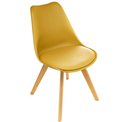 Chair Baya, yellow, H82x52.2x48cm