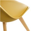 Chair Baya, yellow, H82x52.2x48cm