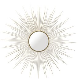 Mirror Gold sun, metal, D70x1.5cm