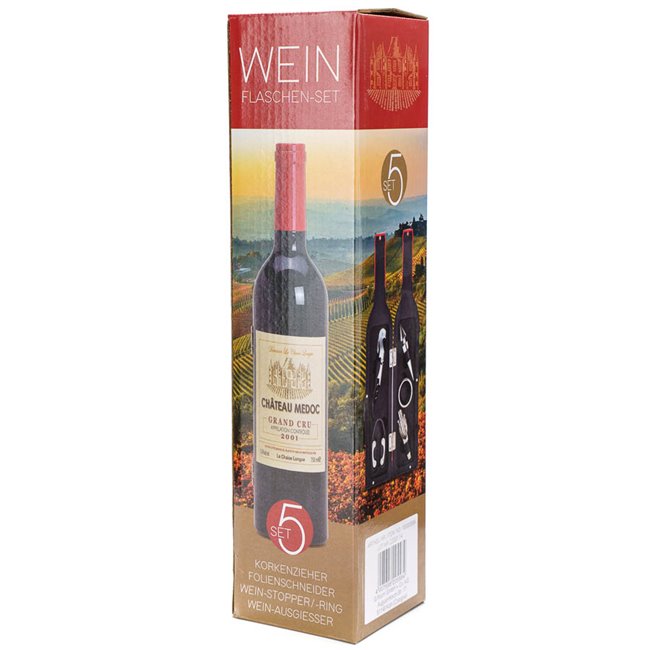 Wine fittings gift set, 32xD7cm